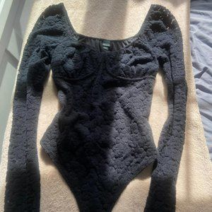 Barely worn Target long-sleeve lace bodysuit